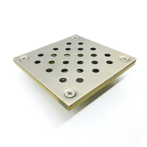 Edelstahl-Bodenablauf - C8967 - Aluids Krome - für Bad / Gitter / quadratisch