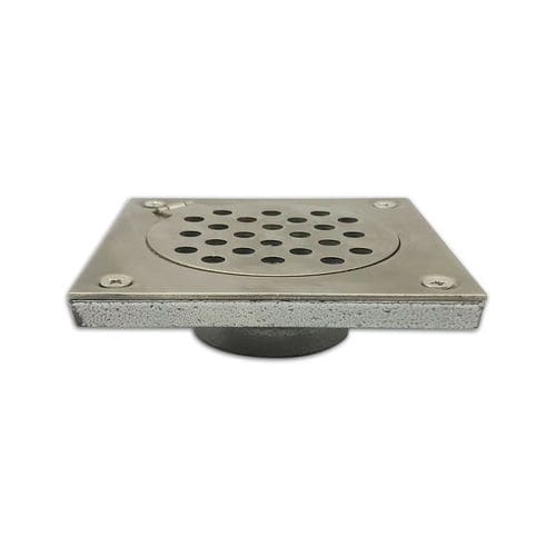 Edelstahl-Bodenablauf - C8959 - Aluids Krome - für Bad / Gitter / quadratisch