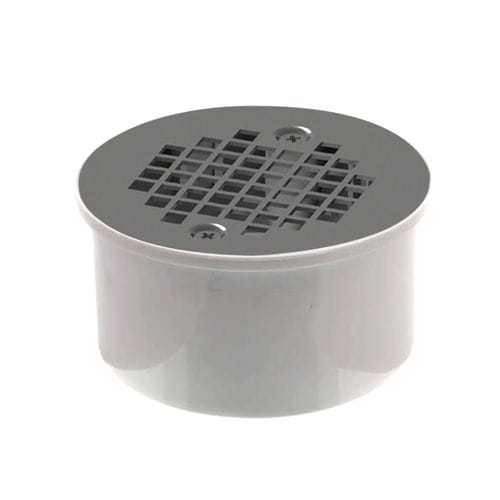 PVC-Bodenablauf - C8524 - Aluids Krome - Edelstahl / Messing / für Duschen