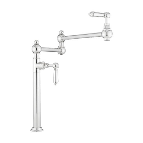 Aufsatz-Einhebelmischer - C8513 - Aluids Krome - Messing / für Küche / 1-Loch