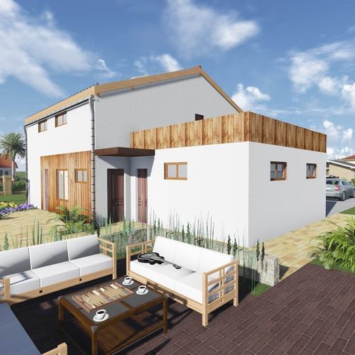 Fertigbauhaus - VILLA ANTARES - Frame House group Sia - umweltfreundlich / passiv / modern