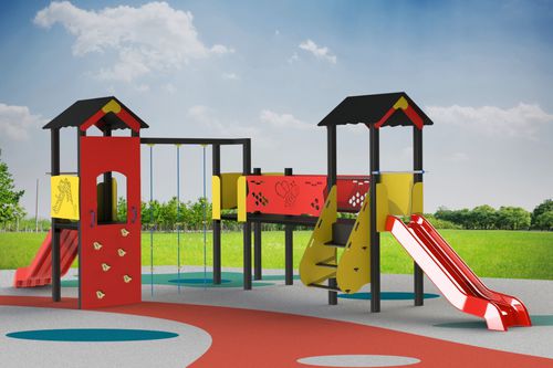 Edelstahl-Spielplatzgerät - ST 7A AL - Veco Urban Design - lackiertes Aluminium / HDPE / Nylon 6