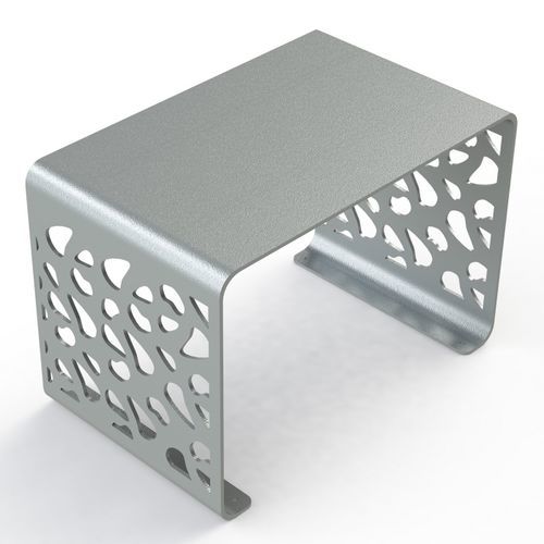 Moderner Hocker - BA MT 7 B - Veco Urban Design - Blech / Gestell aus Stahlblech / doppelt