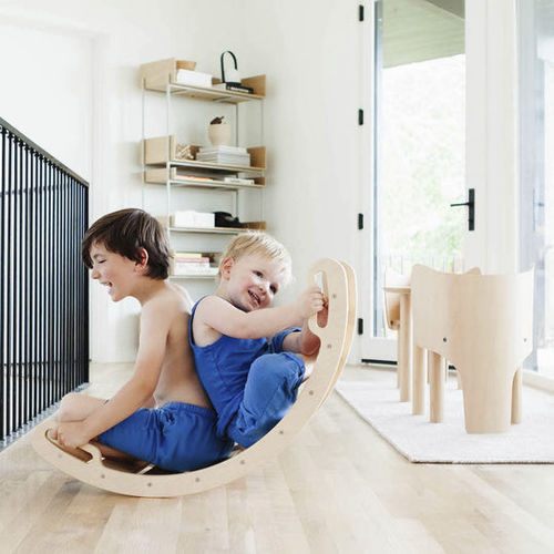 Sperrholz-Schaukelpferd - PlayArch  - All Circles - Birke