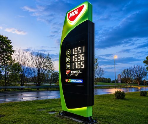Beschilderungstotem - PRICE POLES - Elmont Bled d.d. - Werbe / digital / LED