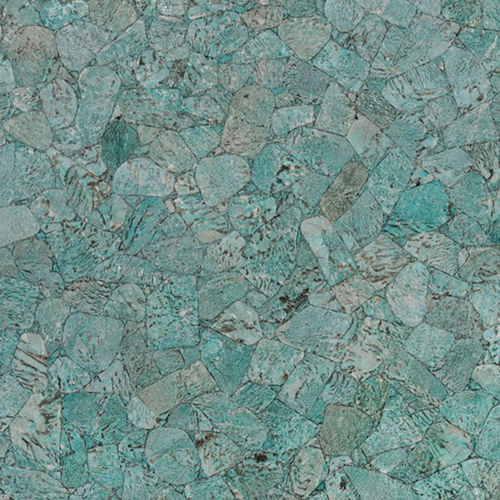 Quarzsteinplatte - AMAZONITE GRAPHEN - Fiorantina Stone - für Innenausbau / poliert / grün