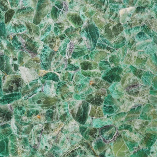 Quarzsteinplatte - FLUORITE GREEN - Fiorantina Stone - für Innenausbau / poliert / grün