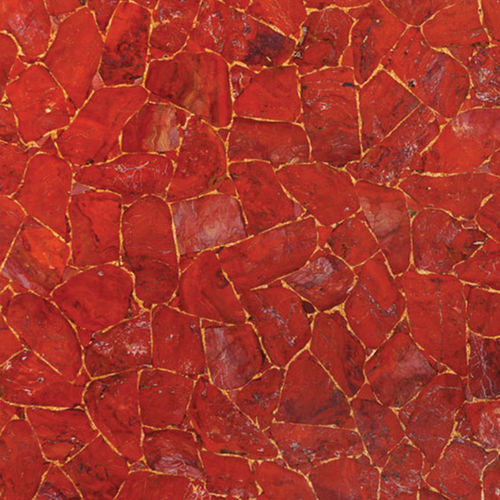 Quarzsteinplatte - JASPER RED - Fiorantina Stone - für Fußboden / poliert / rot