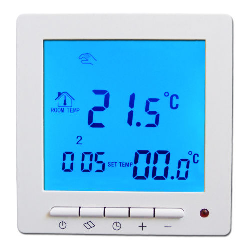 Eberle Raumthermostat Funk Thermostat Touchscreen Wireless Weiß (Sender) Programmierbar #829 Regler Fußbodenheizung