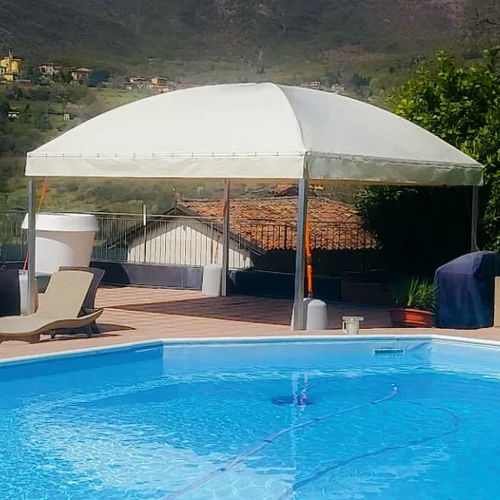 Quadratisches Festzelt - Gazebo Bazar - Tenso Coverings - PVC / Stahl / Dom