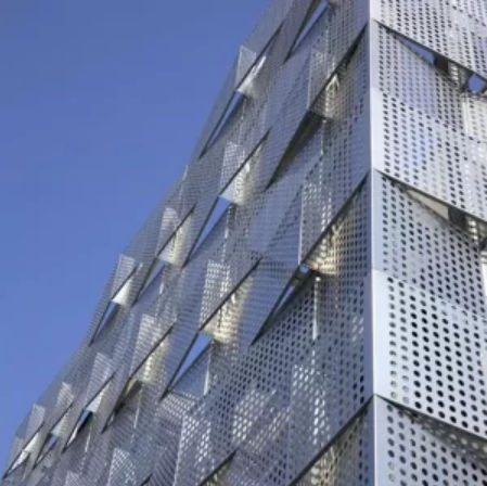 Paneel-Vorhangfassade - Alumideas Co.,Ltd. - Aluminium / Dekor / perforiert