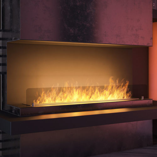 Bioethanol-Kamin - BRINDISI - Divina Fire - Einbau / ohne Abzug / mit 3 Sichtseiten