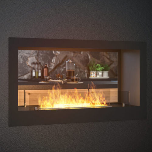 Bioethanol-Kamin - LEUCA - Divina Fire - Einbau / ohne Abzug / doppelseitig