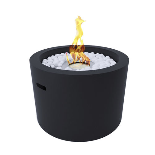 Garten-Feuerstelle / Bioethanol - RODI  - Divina Fire - Edelstahl / rund / schwarz