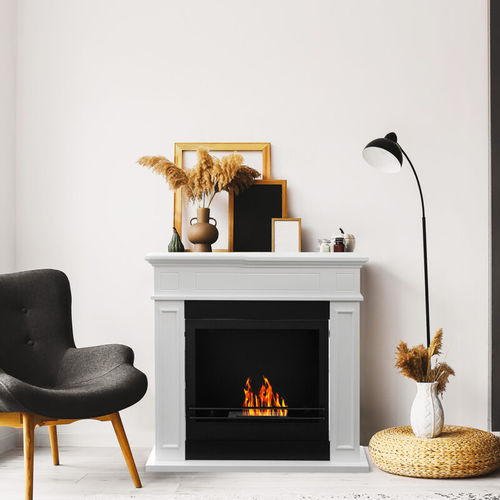 Bioethanol-Kamin - JEFFERSON  - Divina Fire - bodenstehend / bodenstehend / Einseitig