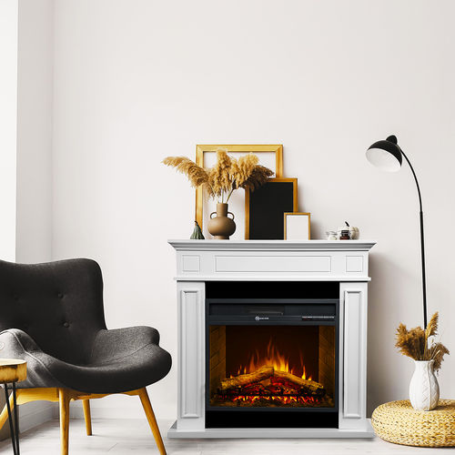 Elektrokamin - JEFFERSON - Divina Fire - freistehend / für Wandmontage / Einseitig