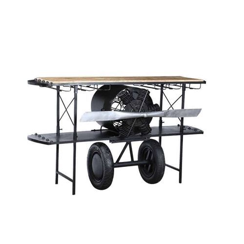 Bartheke - AERO  - GrandDécor - Holz / Metall / gerade