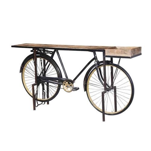 Vintage-Konsolentisch - BICYCLE  - GrandDécor - Holz / Gestell aus Metall / mit Stauraum