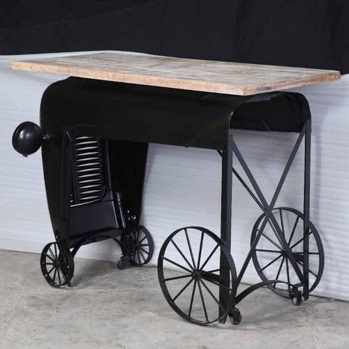 Vintage-Konsolentisch - TRACTOR  - GrandDécor - Holz / Gestell aus Metall / rechteckig