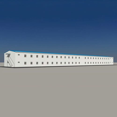 Fertigbau-Gebäude - PT221020 - Zhejiang Putian Integrated Housing Co., Ltd. - Stahl / Stahlrahmen / für Kollektivunterkunft