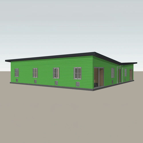 Fertigbauhaus - PT220404 - Zhejiang Putian Integrated Housing Co., Ltd. - umweltfreundlich / modern / ebenerdig