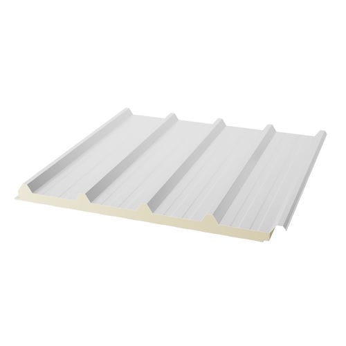 Sandwichpaneel für Dach - EP-5R - EGEPANEL ENDUSTRI A.S. - einseitig metallbeschichtet / Glaswollekern