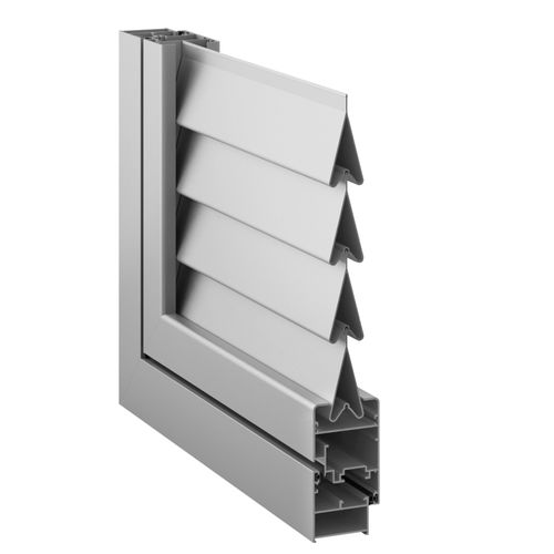 Feststehender Fensterladen - INOFORM F40 PERSIANA - INTERPLASTGROUP - Aluminium / gestrichen / grau