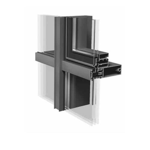 Glasfassadensystem - ETEM E85 - INTERPLASTGROUP - Verbundwerkstoff / Aluminium