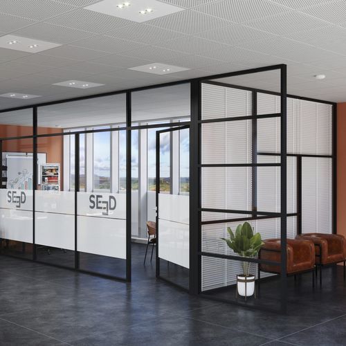 Pendeltür - DOORKIT20 - SEED - für Innenbereich / Glas / modern