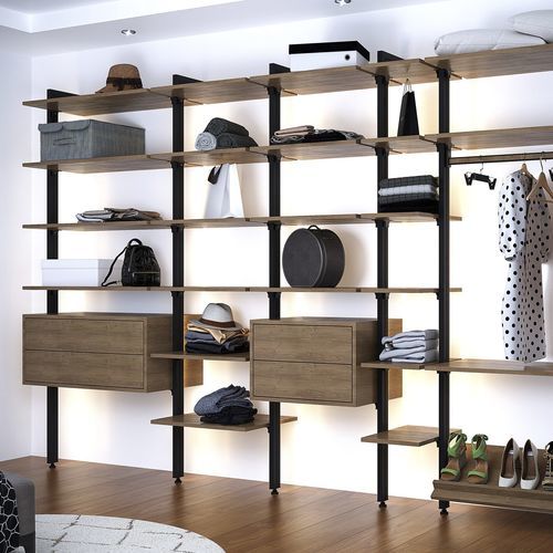 Wandmontiertes Regal - KITLEEFT11 - SEED - modern / Metall / Holz
