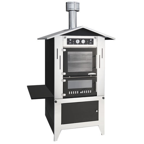 Pizzaofen für Privatgebrauch - STEEL - Rossofuoco Srl - Holz / Konvektion / freistehend