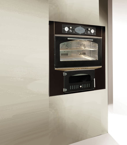 Pizzaofen für Privatgebrauch - SEDICINONI 80iC - Rossofuoco Srl - Holz / Konvektion / Einbau