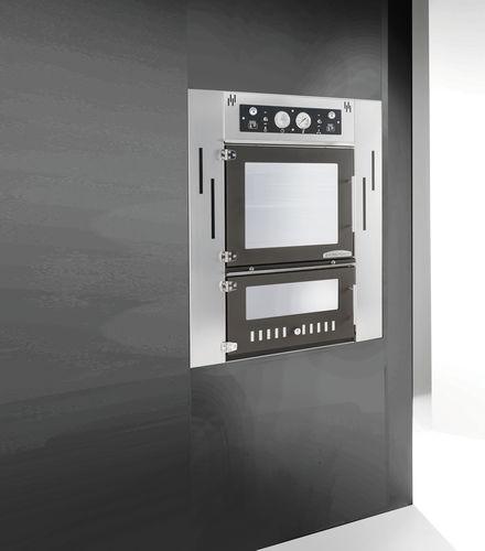 Pizzaofen für Privatgebrauch - STEEL - Rossofuoco Srl - Holz / Konvektion / Einbau