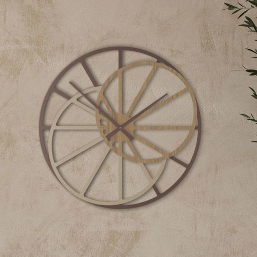 Moderne Uhr - Theresa - Calleadesign snc di L. Callea e C - wandmontiert / Analog / Holz