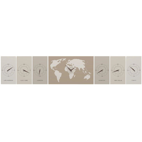 Moderne Uhr - Cosmo - Calleadesign snc di L. Callea e C - wandmontiert / Analog / Holz