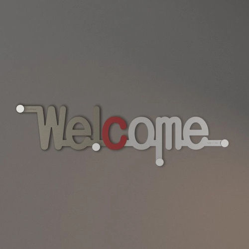 Wandmontierter Garderobenständer - Welcome - Calleadesign snc di L. Callea e C - modern / Holz / MDF