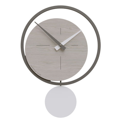 Moderne Uhr - Eclipse - Calleadesign snc di L. Callea e C - wandmontiert / Analog / Aluminium