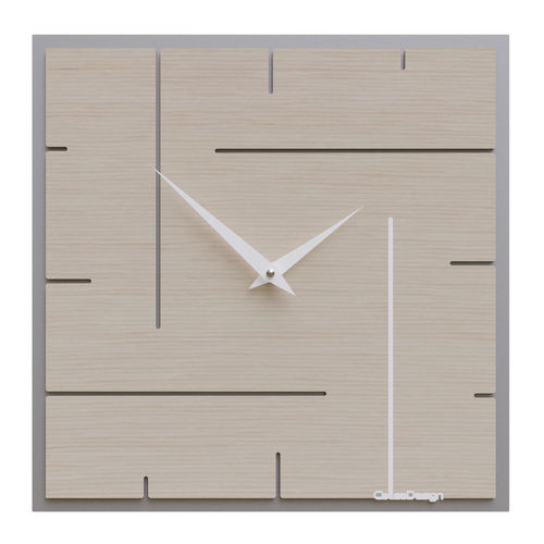 Moderne Uhr - Grid - Calleadesign snc di L. Callea e C - wandmontiert / Analog / Aluminium