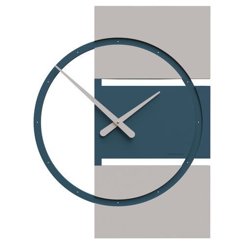 Moderne Uhr - Adam - Calleadesign snc di L. Callea e C - wandmontiert / Analog / Aluminium