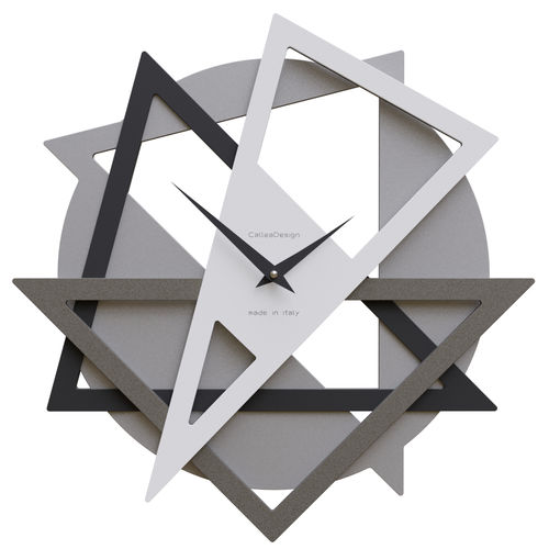 Uhr / originelles Design - Geolo - Calleadesign snc di L. Callea e C - wandmontiert / Analog / Aluminium