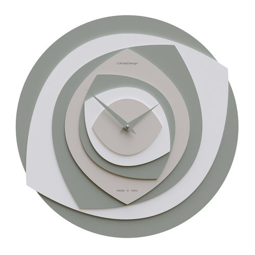 Moderne Uhr - Petalo - Calleadesign snc di L. Callea e C - wandmontiert / Analog / Aluminium