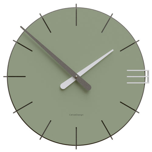 Moderne Uhr - Mike - Calleadesign snc di L. Callea e C - wandmontiert / Analog / Aluminium
