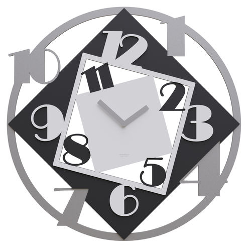Moderne Uhr - Demetra - Calleadesign snc di L. Callea e C - wandmontiert / Analog / Aluminium