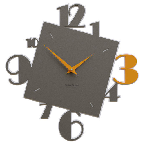 Moderne Uhr - Justine - Calleadesign snc di L. Callea e C - wandmontiert / Analog / Aluminium