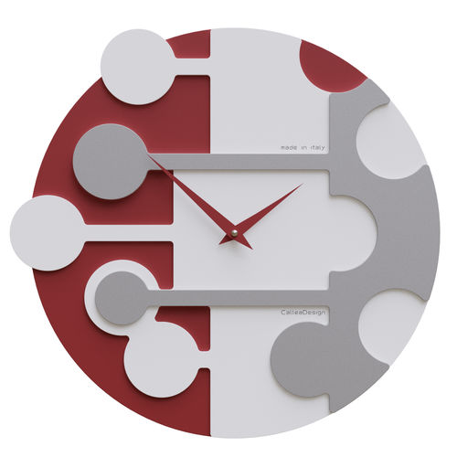 Moderne Uhr - Stish - Calleadesign snc di L. Callea e C - wandmontiert / Analog / Aluminium