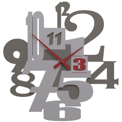 Uhr / originelles Design - Kirsten - Calleadesign snc di L. Callea e C - wandmontiert / Analog / Aluminium