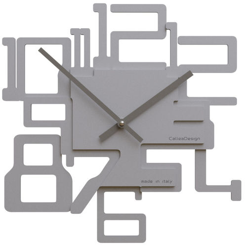 Moderne Uhr - Kron - Calleadesign snc di L. Callea e C - wandmontiert / Analog / Aluminium