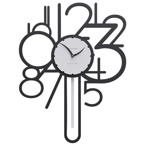Moderne Uhr - Joseph - Calleadesign snc di L. Callea e C - wandmontiert / Analog / Aluminium