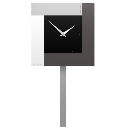 Moderne Uhr - Stripes - Calleadesign snc di L. Callea e C - wandmontiert / Analog / Aluminium