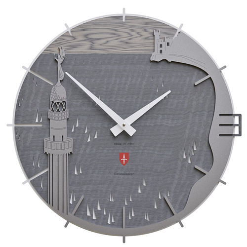 Moderne Uhr - Trieste - Calleadesign snc di L. Callea e C - wandmontiert / Analog / Holz